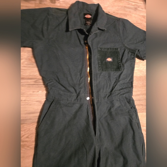 Dark Green Dickies Jumpsuit - Picture 4 of 9